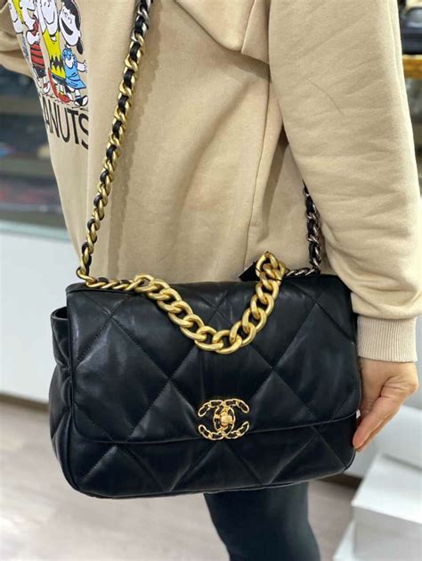 chanel monochrome bag|Chanel 19 bag.